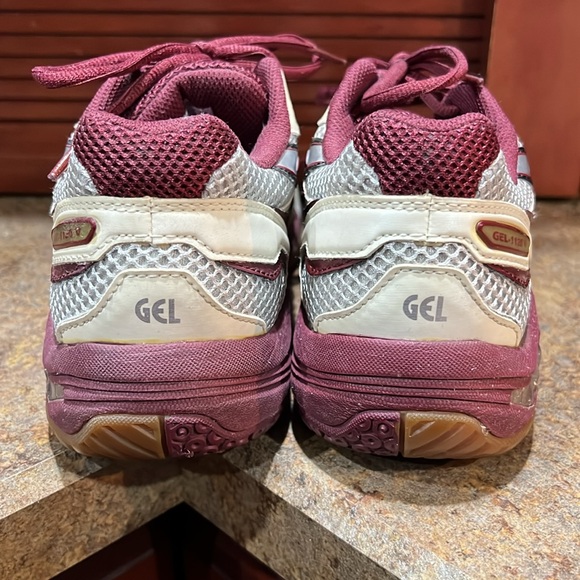 ASICS Gel 1120 Volleyball Shoes Pearl Maroon Sz 7 - Picture 4 of 7